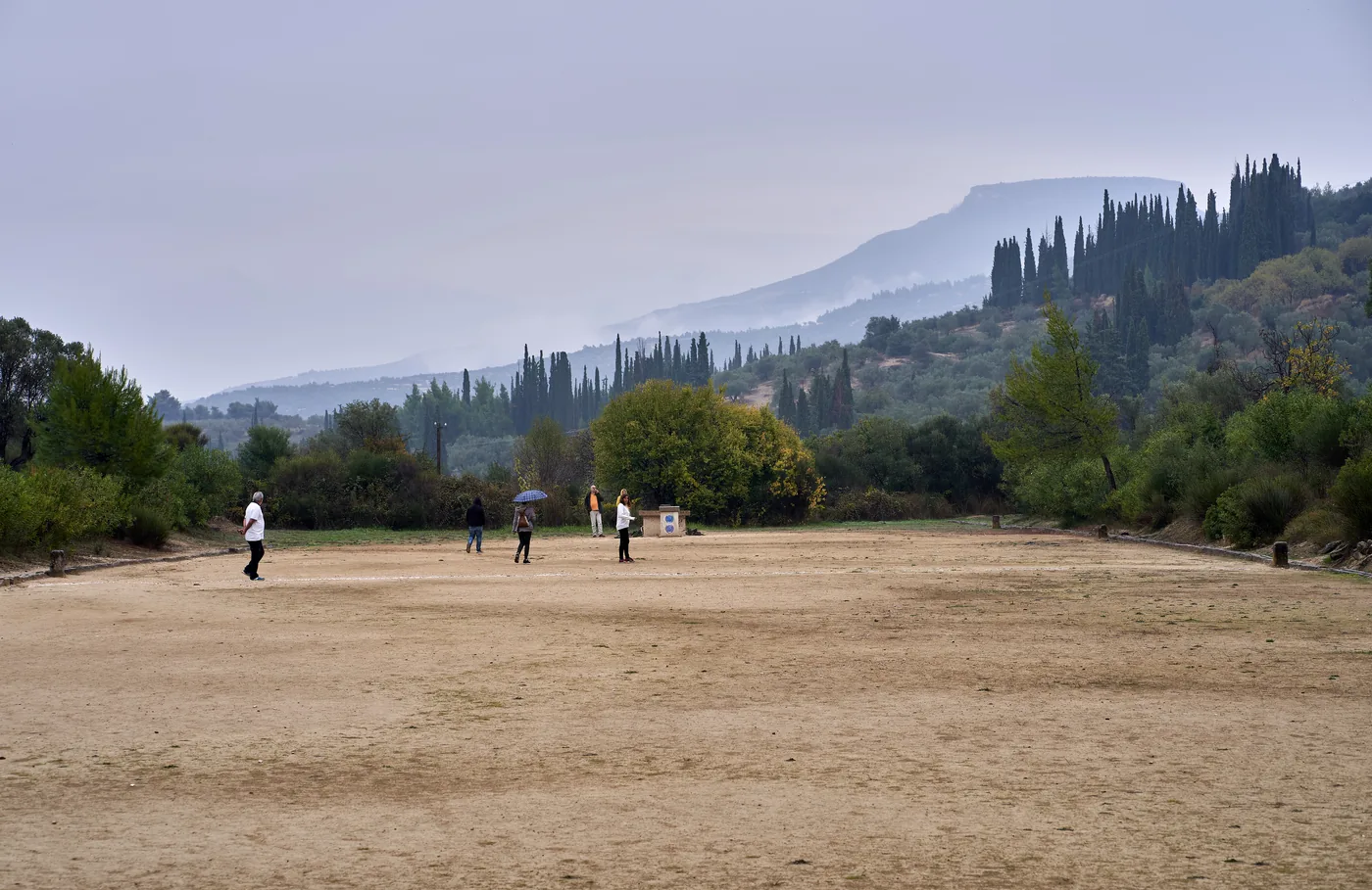 The ancient stadium at Nemea, Greece, site of the Nemean Games